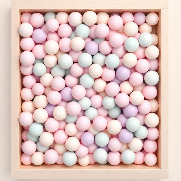 Mandi Bola Pastel 1500 pcs